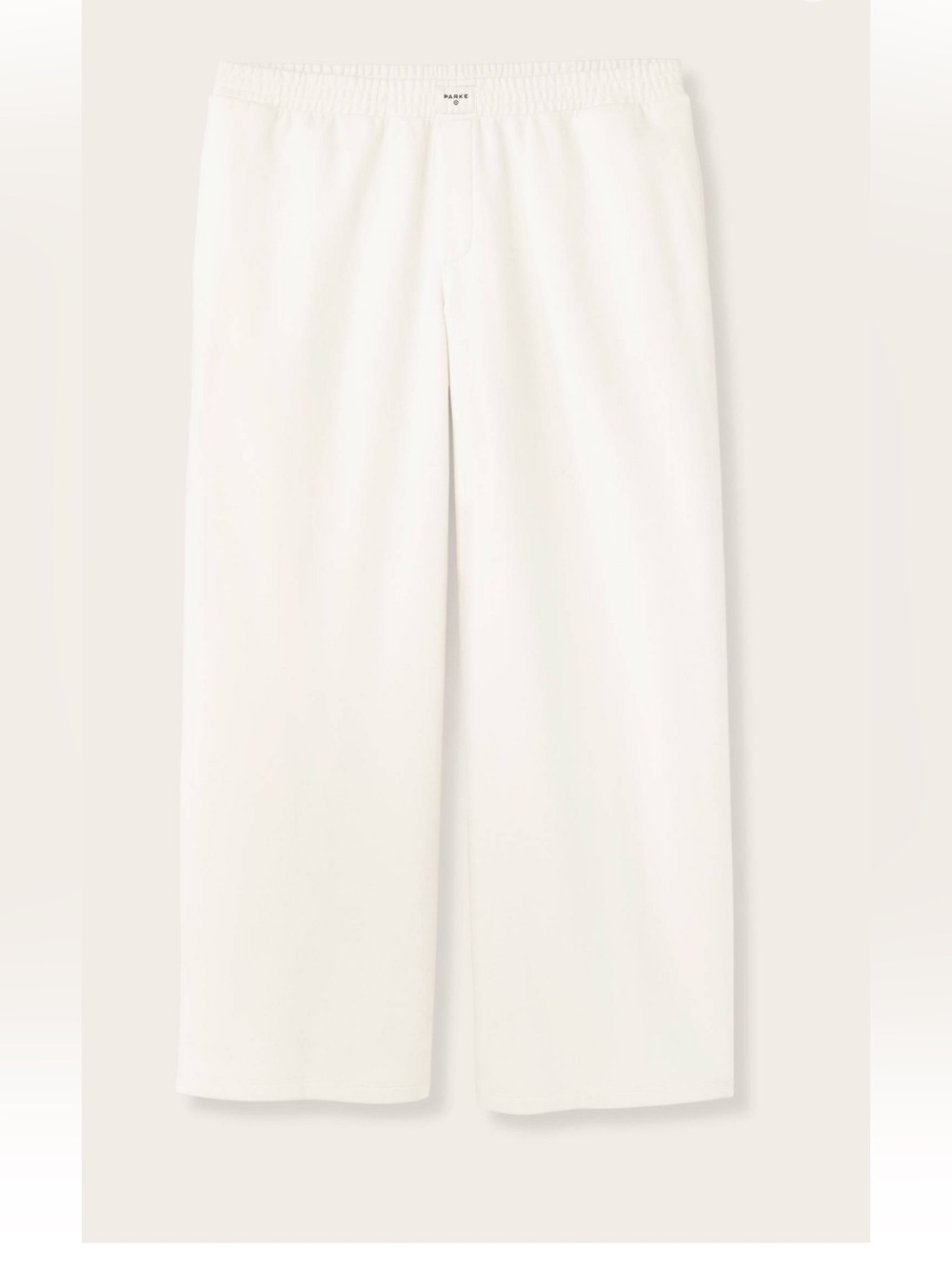 Women's Wide-Leg Cream Pants